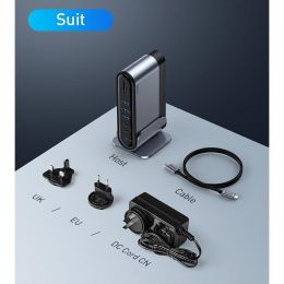 Хаб Baseus Working Station 16in1 Серый (VGA)
