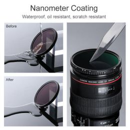 Светофильтр нейтральный K&F concept 58mm Nano-X Pro Variable Fader NDX, ND8~128 (KF01.1325)