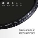 Светофильтр нейтральный K&F Concept Nano-X Pro 72 мм Variable Fader NDX, ND2-32 KF01.1133