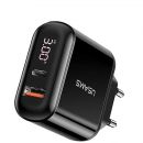 Сетевой адаптер Usams US-CC085 T23 18W Чёрный