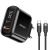 Сетевой адаптер USAMS-ST Sure-Tu US-CC085 T23 (+ кабель U31 Type-C - Lightning) Чёрный