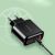 Сетевой адаптер USAMS-ST Sure-Tu US-CC085 T23 (+ кабель U31 Type-C - Lightning) Чёрный