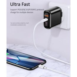 Сетевой адаптер USAMS-ST Sure-Tu US-CC084 T23 (+ кабель U31 Type-C - Lightning) Чёрный