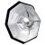 Софтбокс NiceFoto Beauty dish (Чёрный/серебряный) Ø50