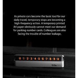 Автовизитка Xiaomi Bcase Tita Temporary Parking card Серебро
