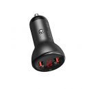 Автозарядка Baseus inAuto Dual Quick Charger 45W Серое
