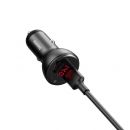 Автозарядка Baseus inAuto Dual Quick Charger 45W Серебро