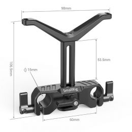 Поддержка объектива SmallRig BSL2681 на направляющие 15мм
