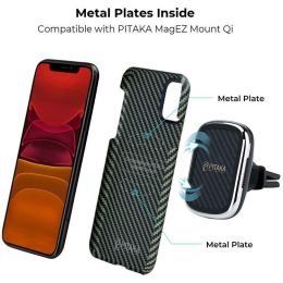Чехол Pitaka Magez для iPhone 11 Чёрно-красный