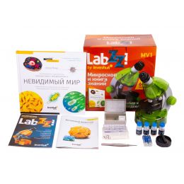 Набор Levenhuk LabZZ MV1: микроскоп и книга