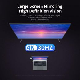 Переходник Rock Type-C - HDMI+PD