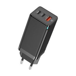 Сетевой адаптер Baseus GaN 65W EU Чёрный