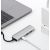 Хаб Rock Type-C to HDMI +USB3.0*2port+SD+PD converter Серый