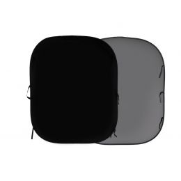 Фон Plain Collapsible 1.5 x 1.8м черный/серый