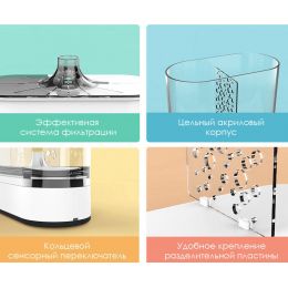 Аквариум Xiaomi Geometric Lazy Fish Tank Белый