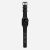 Ремешок кожаный Nomad Modern для Apple Watch 42/44 мм Чёрный с серебряной фурнитурой