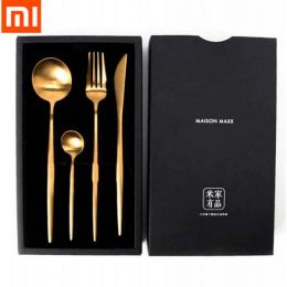 Набор столовых приборов Xiaomi Maison Maxx Stainless Steel Чёрный