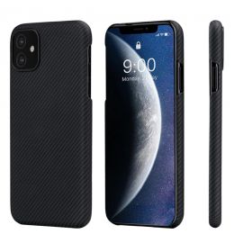 Чехол Pitaka Air для iPhone 11 Черно-серый в полоску