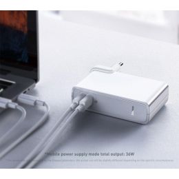 Внешний аккумулятор Baseus GaN C+C 10000mAh 45W EU Белый