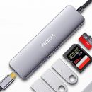 Хаб Rock Type-C - USB*3+TF/SD+PD