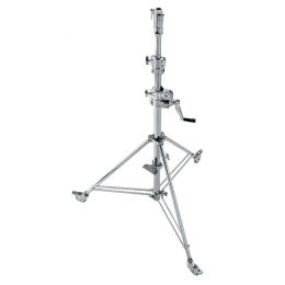 B6030CS Стойка с редуктором низким основанием и колесами стальная хромированная