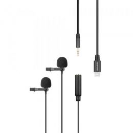 Saramonic LavMicro U1C Петличный микрофон с кабелем 6м и 2мя клипсами, разъем Lighting (iPhone)