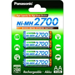 Аккумулятор PANASONIC типа AA 2700 4BP(BK-3HGAE/4BE)