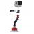 Держатель на присоске Suction Cup & GorillaPod Arm (черный/красный)