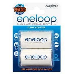 Адаптер Panasonic Eneloop BQ-BS1E/2E тип D, 2 шт, блистер