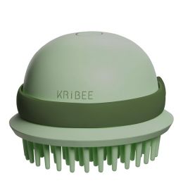 Антистатическая массажная расческа Xiaomi KRiBEE Electric Massage Comb Зелёная