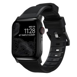 Ремешок Nomad Rugged Strap V.2 для Apple Watch 42/44 mm Черный с чёрной фурнитурой