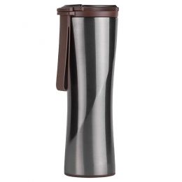 Термокружка Xiaomi Kiss Kiss Fish MOKA Smart Cup OLED 430мл Чёрная с силиконовым ремешком