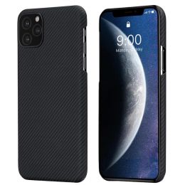 Чехол Pitaka Air для iPhone 11 Pro Черно-серый в полоску