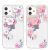 Чехол Kingxbar Apricot для iPhone 12 mini Розовый