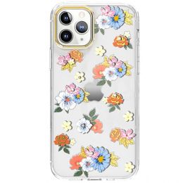Чехол Kingxbar Rose для iPhone 12/12 Pro Оранжевый