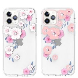 Чехол Kingxbar Apricot для iPhone 12/12 Pro Розовый