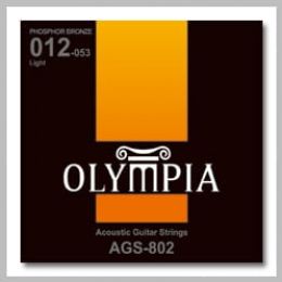 Струны для акустической гитары Olympia AGS802