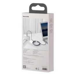 Кабель Baseus Flash One-for-two Type-C - Type-C+Round DC 100W 2м Серый
