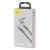 Кабель Baseus Flash One-for-two Type-C - Type-C+Round DC 100W 2м Серый