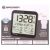 Часы настенные Bresser MyTime Meteotime LCD, черные