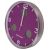 Часы настенные Bresser MyTime io NX Thermo/Hygro, 30 см, фиолетовые