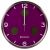 Часы настенные Bresser MyTime io NX Thermo/Hygro, 30 см, фиолетовые