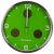 Часы настенные Bresser MyTime io NX Thermo/Hygro, 30 см, зеленые
