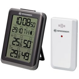 Гигрометр с часами Bresser MyClimate, черный