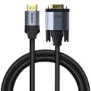 Кабель Baseus Enjoyment HD - VGA 2м Тёмный серый