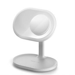 Лампа-зеркало Momax Q.LED с беспроводной зарядкой и акустикой Белое