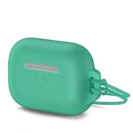 Чехол Baseus Let''s go Jelly Lanyard для iPods pro Зелёный (с зелёным ремешком)