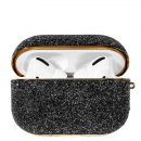 Чехол Kingxbar Crystal Fabric для Apple Airpods Pro Чёрный