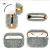 Чехол Kingxbar Crystal Fabric для Apple AirPods Pro Серебро