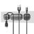 Держатель для проводов Baseus Cross Peas Cable Clip Черный